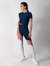 Cargar imagen en el visor de la galería, Sagitario Leggins | Combinado Azul-Rosa-Blanco