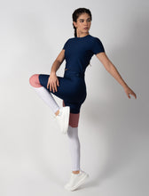 Cargar imagen en el visor de la galería, Sagitario Leggins | Combinado Azul-Rosa-Blanco